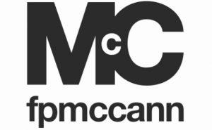 Mccann black white logo